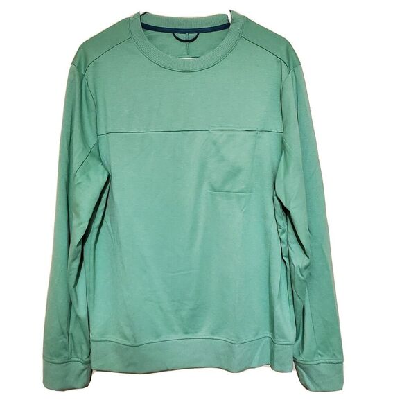 All In Motion Sweatshirt Womens Medium Mint Green Graphic Back Upcycled NWOT - Picture 2 of 2